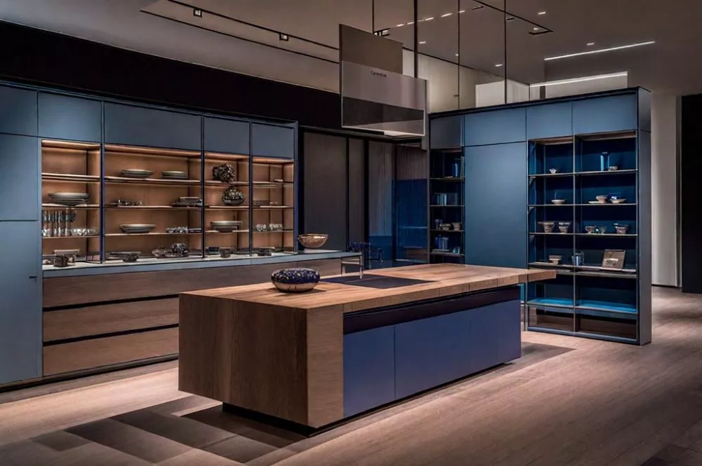 cucina colore azzurro