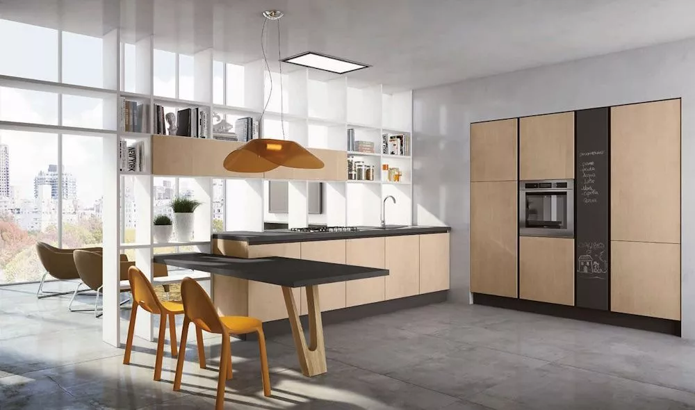 Tavolo perfetto per la tua cucina con penisola