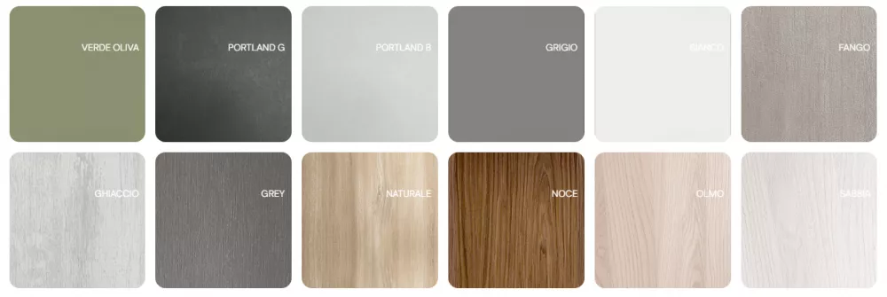 colori e finiture 
