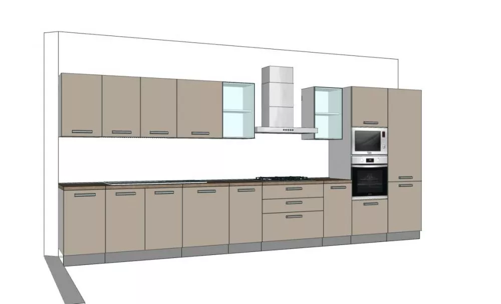 Cucina Lineare da 4,95 Metri: Completa di Tutto e in Offerta a Torregrotta!